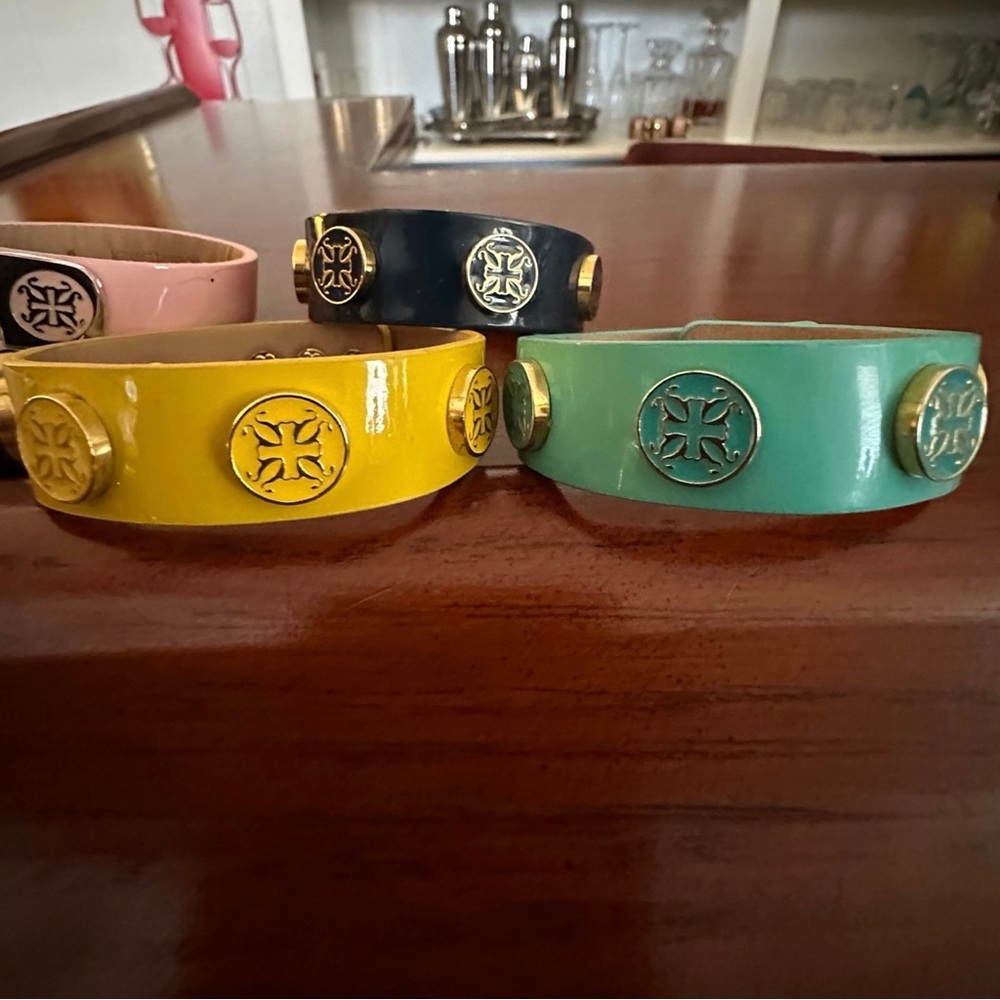 Rustic Cuff Leather and Rubber Bracelet Lot - Picture 4 of 4